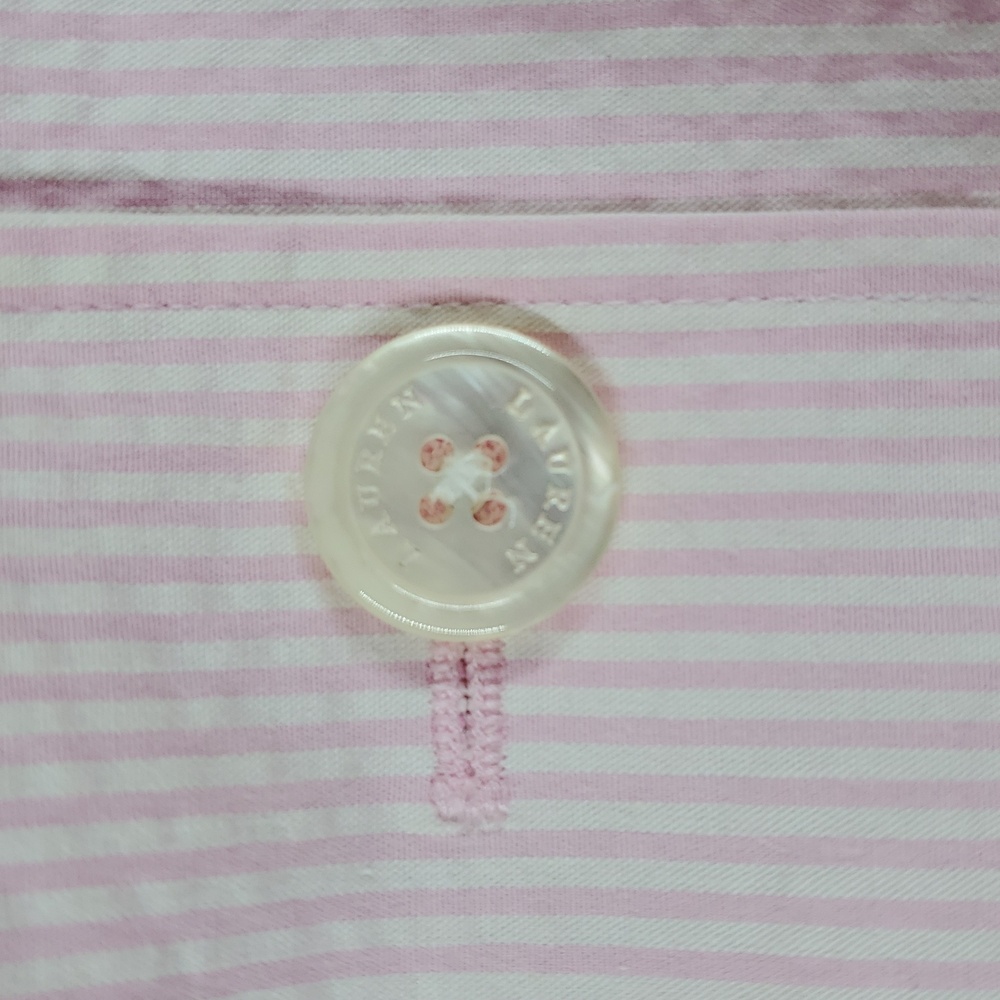 Lauren Ralph Lauren Pink Seersucker Blazer 2X Lightweight Jacket - Picture 4 of 11